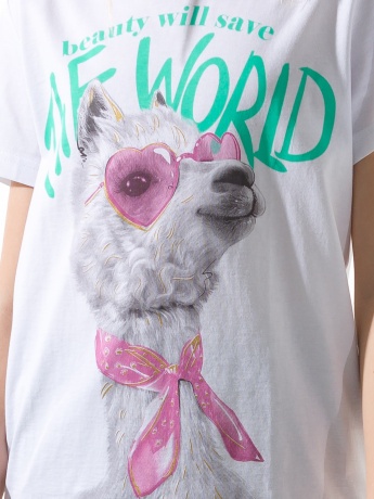 Футболка для девочек (ламочка) р.116-146