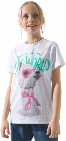 Футболка для девочек (ламочка) р.116-146