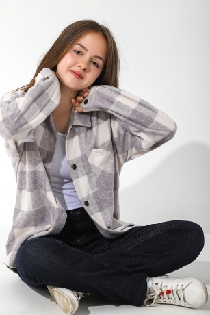 Толстовка-рубашка для девочки Гамбит-1