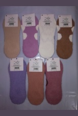 Женские носки пушистые с мишкой