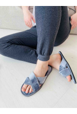 Мужские тапочки велсофт &quot;Крестик&quot;