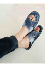 Мужские тапочки велсофт &quot;Крестик&quot;