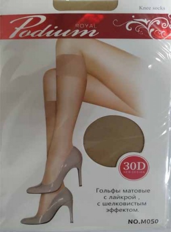 Рodium Гольфы 30 den бежевые