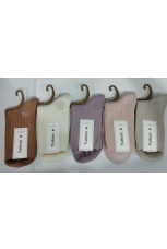 Женские носки 736, в рубчик, ассорти