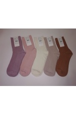 Женские носки 736, в рубчик, ассорти
