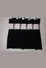 Женские гольфы термо из шерсти ламы, черные