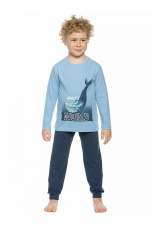 Комплект для мальчиков голубой с китом (рост 86-110)