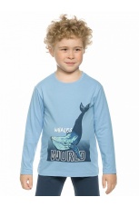 Комплект для мальчиков голубой с китом (рост 86-110)