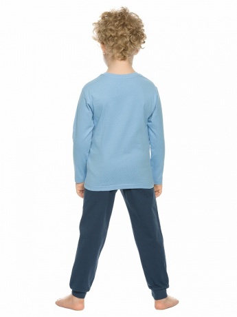 Комплект для мальчиков голубой с китом (рост 86-110)