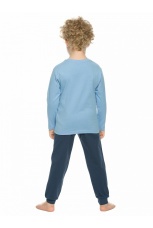 Комплект для мальчиков голубой с китом (рост 86-110)