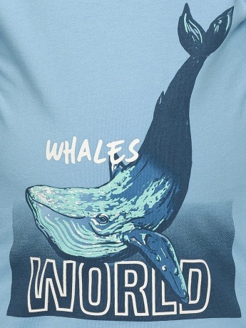 Комплект для мальчиков голубой с китом (рост 86-110)