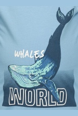 Комплект для мальчиков голубой с китом (рост 86-110)