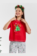 Костюм для девочки Праздник-1 красный