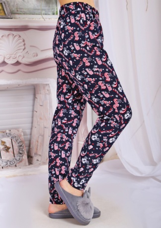 Брюки женские Жасмин, с манжетом (темно-синий)