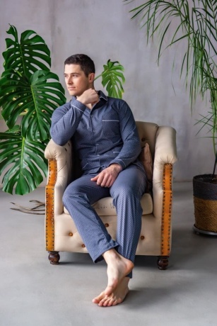 Мужская пижама Комфорт, большого размера