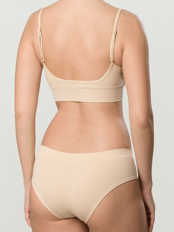 Майка-топ для женщин на тонких бретелях (бежевый)