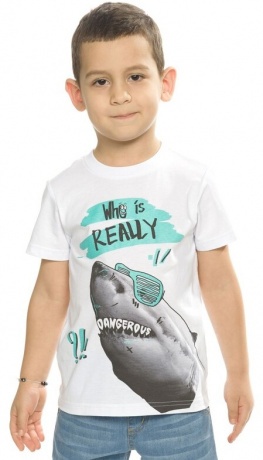 Футболка для мальчиков (акула) р. 86-110