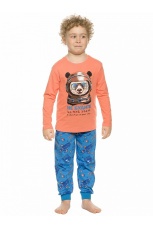 Комплект для мальчиков &quot;Не будите во мне зверя&quot; коралловый