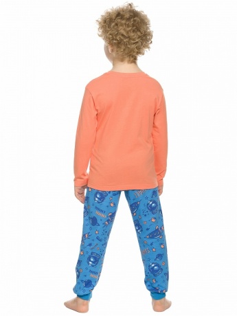 Комплект для мальчиков "Не будите во мне зверя" коралловый