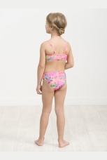 Купальный костюм для девочек ярко-оранжевый (рост 98-110)