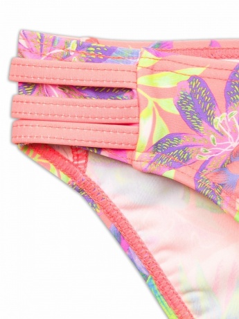 Купальный костюм для девочек ярко-оранжевый (рост 98-110)