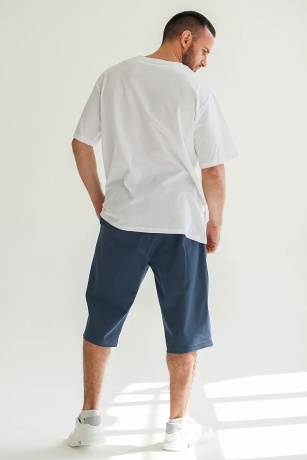 Бриджи мужские Льняные индиго