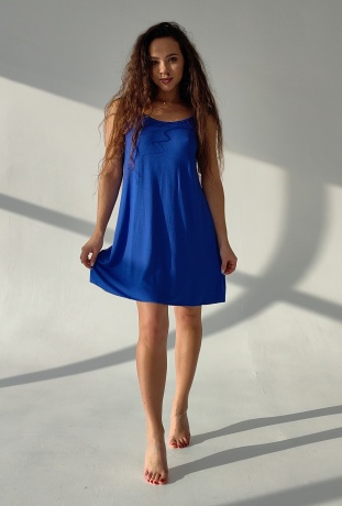 Сорочка женская из вискозы свободного кроя, лаванда