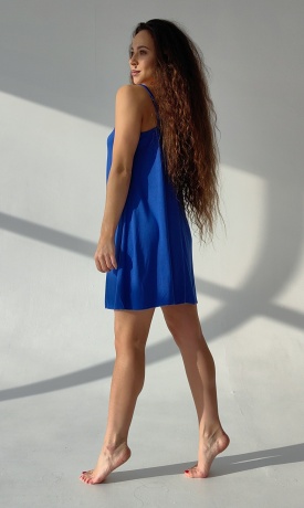 Сорочка женская из вискозы свободного кроя, лаванда