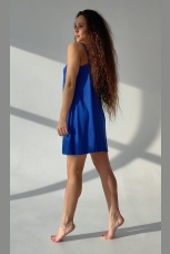 Сорочка женская из вискозы свободного кроя, лаванда