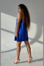 Сорочка женская из вискозы свободного кроя, лаванда