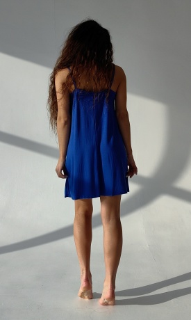 Сорочка женская из вискозы свободного кроя, лаванда