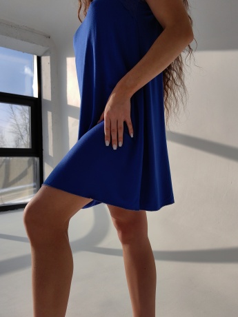 Сорочка женская из вискозы свободного кроя, лаванда