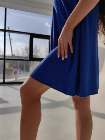 Сорочка женская из вискозы свободного кроя, лаванда