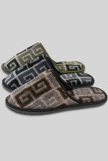 Мужские тапочки велсофт с закрытым носом