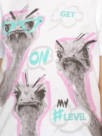 Футболка для мальчиков (страусы) р. 86-110