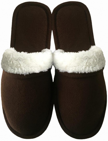 Мужские тапочки флис с закрытым носом