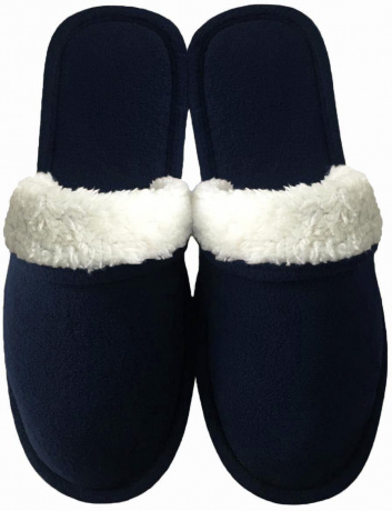 Мужские тапочки флис с закрытым носом