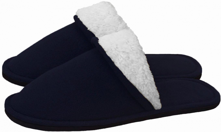 Мужские тапочки флис с закрытым носом