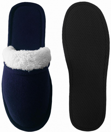 Мужские тапочки флис с закрытым носом