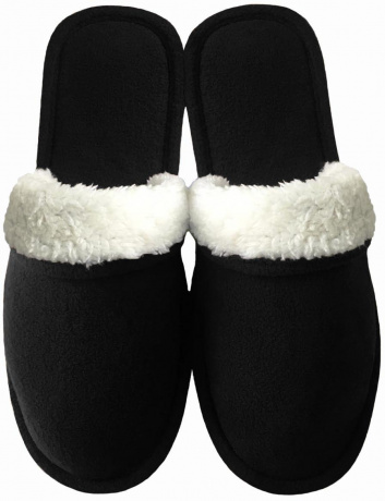 Мужские тапочки флис с закрытым носом