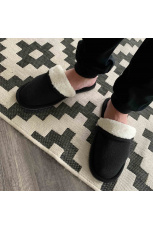 Мужские тапочки флис с закрытым носом