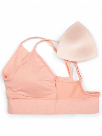 Майка-топ для женщин на тонких бретелях (персиковый)