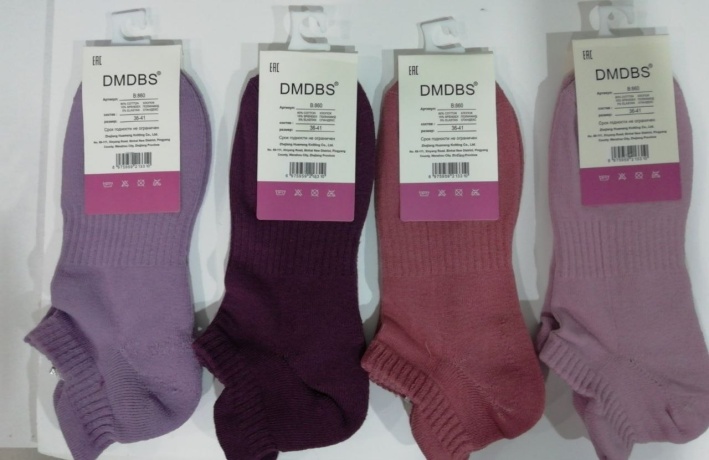 Женские носки B860, укороченные, ассорти