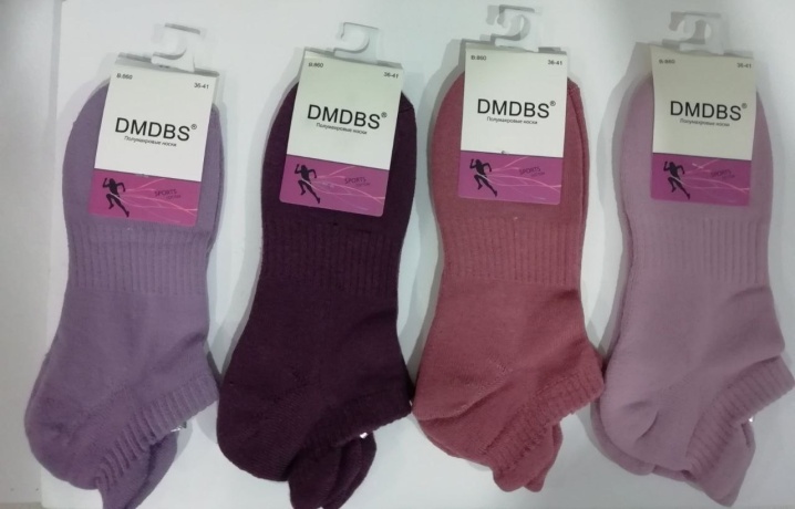 Женские носки B860, укороченные, ассорти