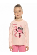 Комплект для девочек персиковый с барашком