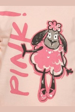 Комплект для девочек персиковый с барашком