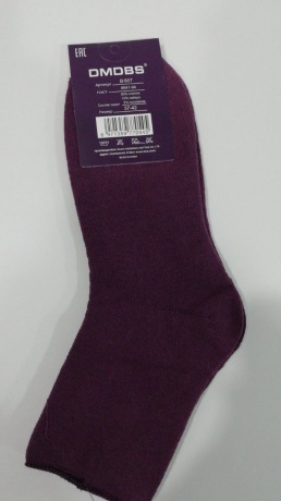 Женские носки B807 махровые, однотонные 