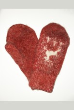 Шерстяные варежки