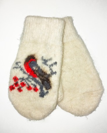 Шерстяные варежки