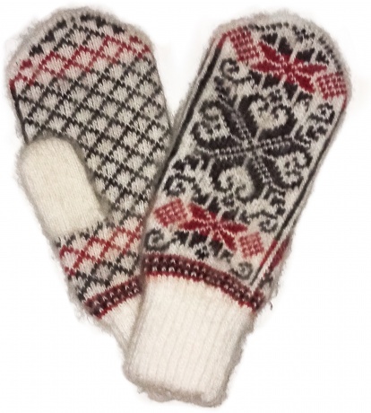 Шерстяные варежки